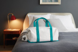 Спортивная сумка MINI Duffle Bag Colour Block, White/Aqua, артикул 80222445672