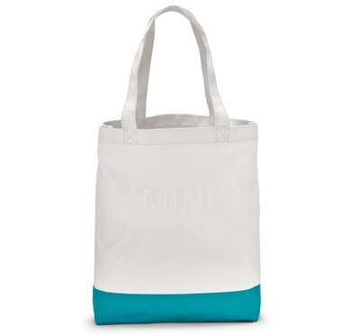Хозяйственная сумка-шоппер MINI Shopper Colour Block, White/Aqua