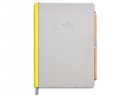 Блокнот MINI Notebook Colour Block, Grey/Lemon