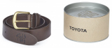 Кожаный ремень Toyota Leather Belt, Dark Brown, артикул TMLCL02110