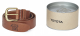Кожаный ремень Toyota Leather Belt, Light Brown, артикул TMLCL01110