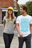 Женская футболка MINI T-Shirt Women’s Wordmark Colour Block, Grey/Lemon, артикул 80142445553