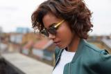 Солнцезащитные очки MINI Sunglasses Panto Colour Block, Grey/Lemon, артикул 80252445727