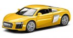 Инерционный автомобиль Audi R8 V10 Pullback, Scale 1:38, Vegas Yellow