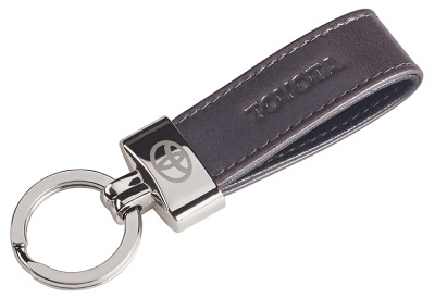 Кожаный брелок Toyota Leather Keyring, Grey