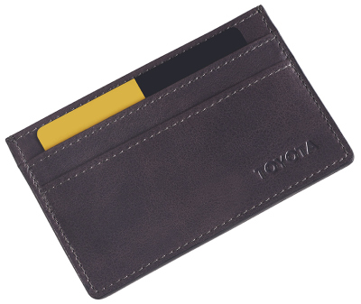Кожаный футляр для кредитных карт Toyota Leather Credit Card Case, Weekend, Grey