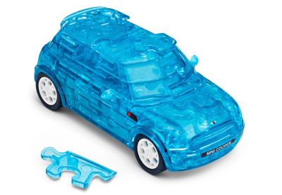 Модель конструктор-пазл MINI Cooper S 3D-Puzzle Car, Transparent Blue