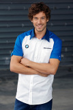 Мужская рубашка BMW Motorrad Logo Short-Sleeved Shirt, Men, White / Blue, артикул 76618547449
