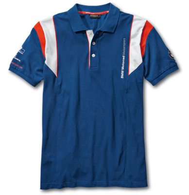 Мужская рубашка-поло BMW Motorrad Motorsport Polo-shirt, for Men, Blue