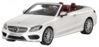 Модель Mercedes-Benz C-Class Cabriolet, Designo Diamond White Bright, Scale 1:18