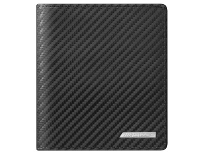 Кожаный футляр для кредитных карт Mercedes-Benz Credit Card Wallet, AMG, Black, Carbon Leather