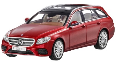 Модель Mercedes-Benz E-Class Estate, AMG Line, Designo Hyacinth Red Metallic, Scale 1:43