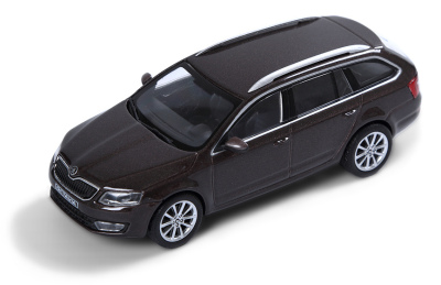 Модель автомобиля Skoda Octavia Combi A7, Scale 1:43, Topaz Brown