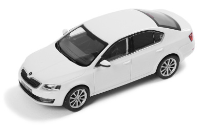 Модель автомобиля Skoda Octavia A7, White Candy, Scale 1:43