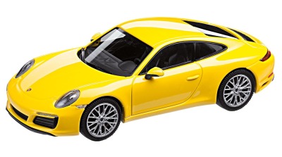 Модель автомобиля Porsche 911 Carrera 4S Coupé (991 II), Scale 1:43, Racing Yellow