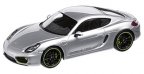 Модель автомобиля Porsche Cayman E 1:43, Rhodium Met. Silver with Acid Green