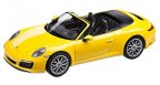 Модель автомобиля Porsche 911 (991 II) Carrera 4S Cabrio, Scale 1:43, Racing Yellow