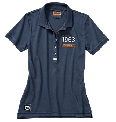 Женское поло Porsche Women’s polo shirt – Classic collection, Dark Blue