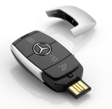 Флешка Mercedes-Benz USB Stick, Key Style, Black/Silver, 8GB, артикул B66953148