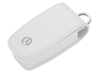 Кожаный футляр для ключей Mercedes-Benz Key Wallet, Gen. 6, White