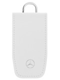 Кожаный футляр для ключей Mercedes-Benz Key Wallet, Gen. 6, White, артикул B66958409