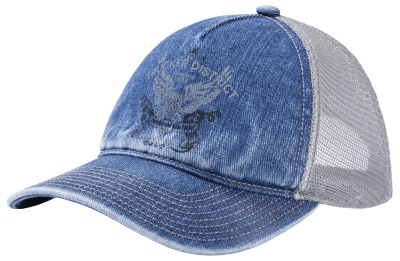 Мужская бейсболка Mercedes Trucker Disctrict Men’s Cap, Jeans Blue