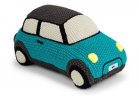 Вязаный автомобиль MINI Car Knitted, Aqua/Black