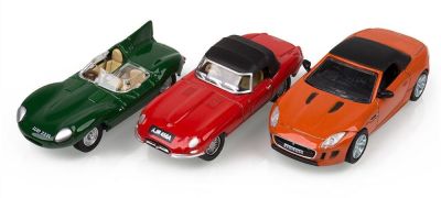 Набор моделей спортивных Jaguar D-E-F-Type Set, Scale Model 1:76