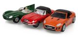 Набор моделей спортивных Jaguar D-E-F-Type Set, Scale Model 1:76, артикул JDDC003MXZ