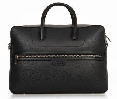 Кожаный портфель Jaguar Leather Brief Case, Black