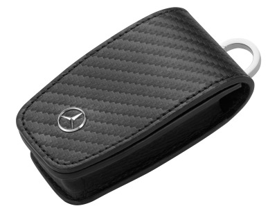 Кожаный футляр для ключей Mercedes-Benz Key Wallet, Gen. 6, Carbon Look