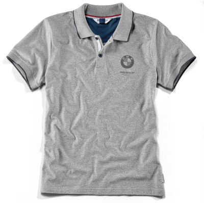 Мужская рубашка-поло BMW Motorrad Polo-shirt, Men, Grey