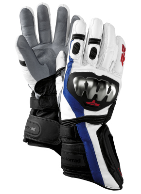 Мотоперчатки BMW Motorrad DoubleR Glove, Black/White