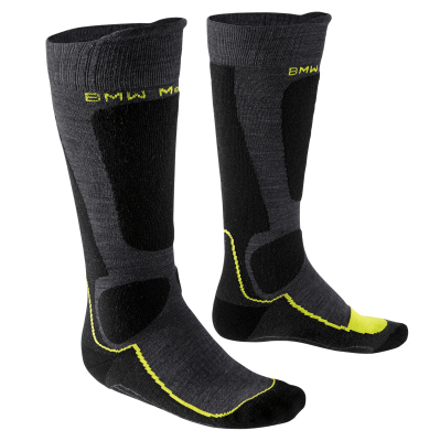 Термоноски BMW Motorrad Thermo functional sock, Anthracite/Yellow/Dark Gray