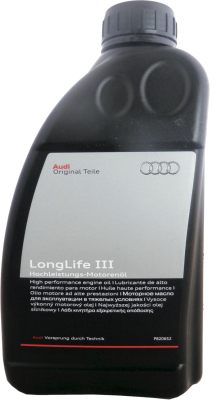 Моторное масло Audi LongLife III Motor Oli, 5W30, 1L