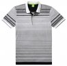 Мужская рубашка-поло Mercedes-Benz Men's Polo Shirt Stripes, Hugo Boss, Black/White