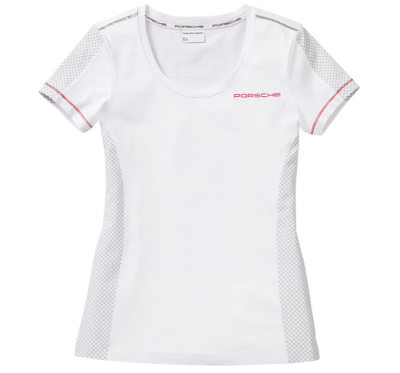 Женская футболка Porsche Women's T-Shirt, Racing, White