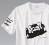 Футболка унисекс Porsche Collector's T-Shirt Unisex, Racing Collection, White, артикул WAP7960XS0G