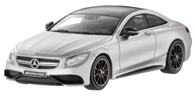 Модель автомобиля Mercedes-AMG S 63 Coupé, Iridium Silver Magno, Scale 1:43