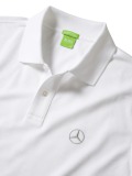 Мужская рубашка-поло Mercedes-Benz Men's Polo Shirt, Hugo Boss, Pure White, артикул B66958256