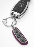 Брелок Mercedes-Benz Key Ring Atlanta, Silver/Black/Plum, артикул B66953309