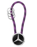 Брелок Mercedes-Benz Key Ring, Mumbai, Black/Silver/Plum, артикул B66956756