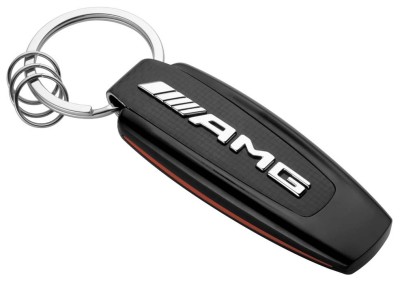 Брелок Mercedes-Benz Key Ring, AMG, Black/Silver/Red