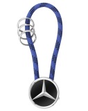Брелок Mercedes-Benz Key Ring, Mumbai, Black/Silver/Blue, артикул B66956755