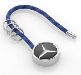 Брелок Mercedes-Benz Key Ring, Mumbai, Black/Silver/Blue, артикул B66956755