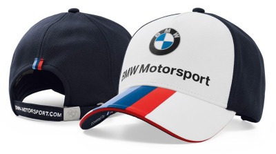 Бейсболка BMW Motorsport Fan Cap, Unisex, White / Team Blue