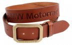 Кожаный ремень BMW Motorrad Logo Leather Belt, Brown
