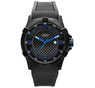 Наручные часы унисекс Audi Watch, Black/Blue