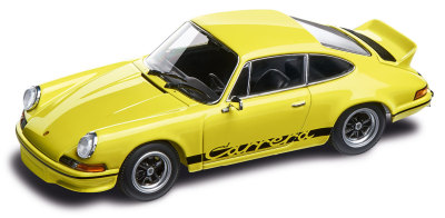 Модель автомобиля Porsche 911 RS 2.7 Coupe (1973), Scale 1:43, Yellow