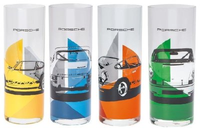 Набор стеклянных стаканов Porsche RS 2.7 Long Drink Glass Set